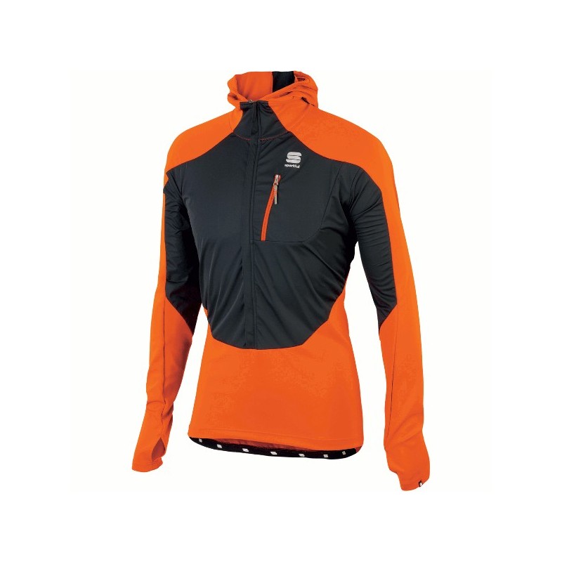 Warmes shirt Sportful Dynamo Top orange-schwarz Warmes shirt Sportful Dynamo Top orange-schwarz